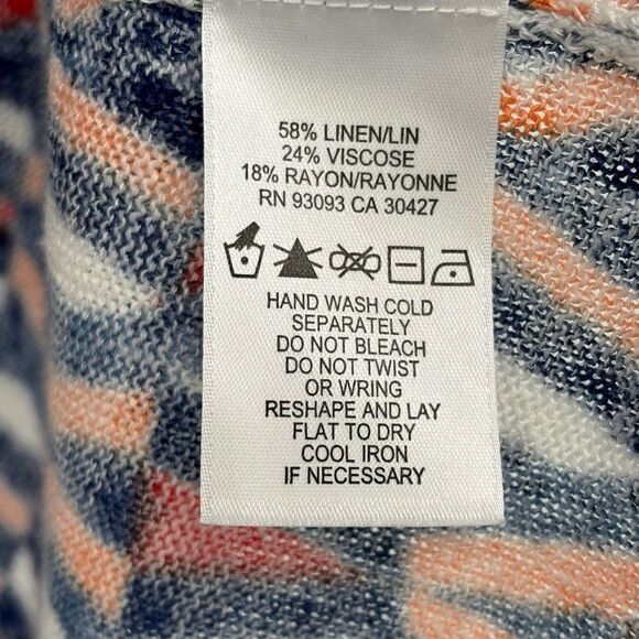 ZoZo 3/4 length Tie-Sleeve Sweater Multi Colored Large - Picture 8 of 8